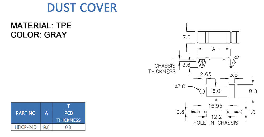 Protective cover HDCP-24D